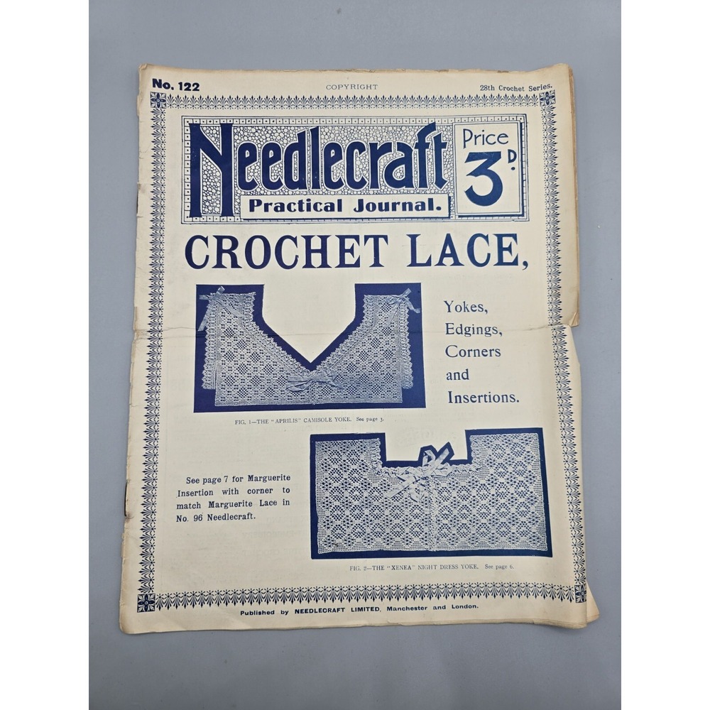 VTG Needlecraft Practical Journal, Crochet Lace No. 122
